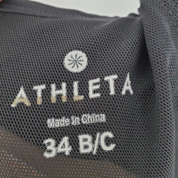 Athleta Twister Tankini Swim Top in Black Size 34 B/C - Picture 5 of 5